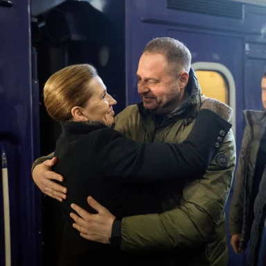 Mette Frederiksen og Andriy Yermak